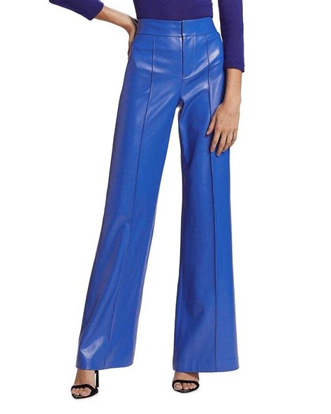 Rock a Bold Look with Alice + Olivia's Wide-Leg Vegan Leather Pants
